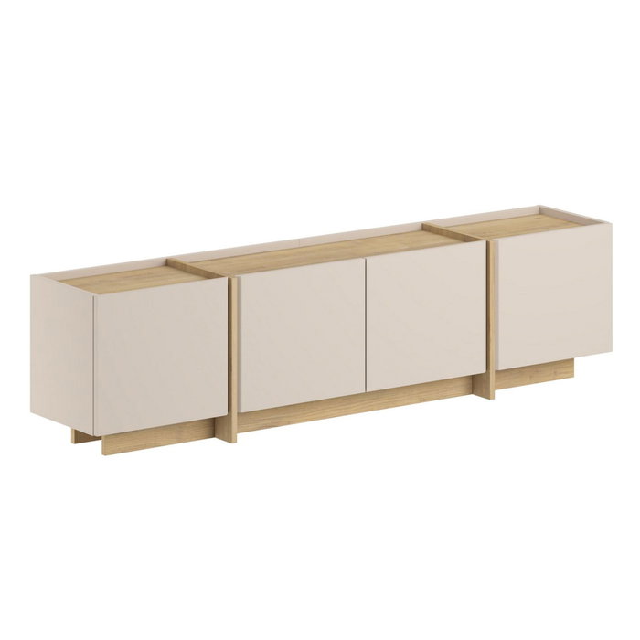 Nordure Lowen Soporte para TV Mink y Sapphire Oak